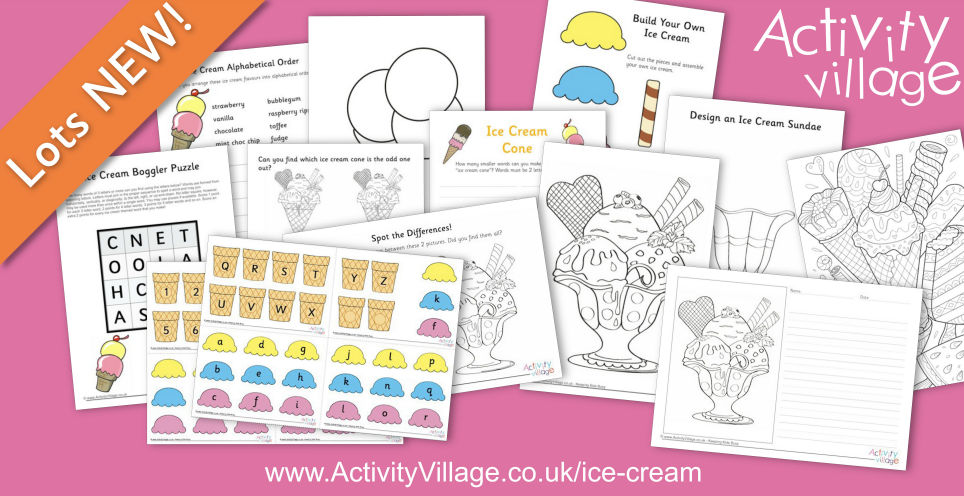 Who Loves Ice Cream? New Ice Cream Themed Activities for the Kids... Who Loves Ice Cream? New Ice Cream Themed Activities for the Kids...