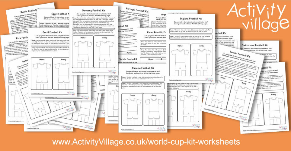 World Cup Kit Worksheets World Cup Kit Worksheets