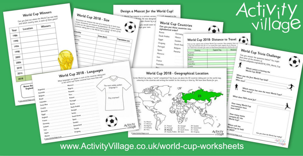 Get Ready for the World Cup With These Interesting Worksheets! Get Ready for the World Cup With These Interesting Worksheets!
