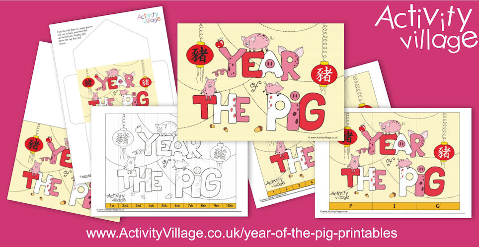 Our Newest Year of the Pig Printables... Our Newest Year of the Pig Printables...