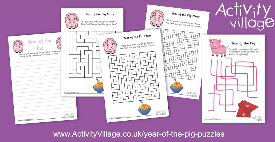 New Puzzles for Year of the Pig New Puzzles for Year of the Pig